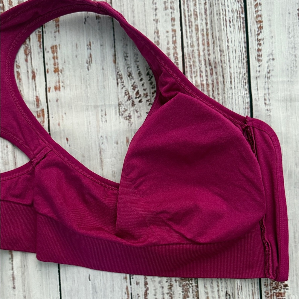 90 Degree By Reflex Fuchsia Front-Zip Racerback Sports Bra XL NWT - Picture 7 of 11